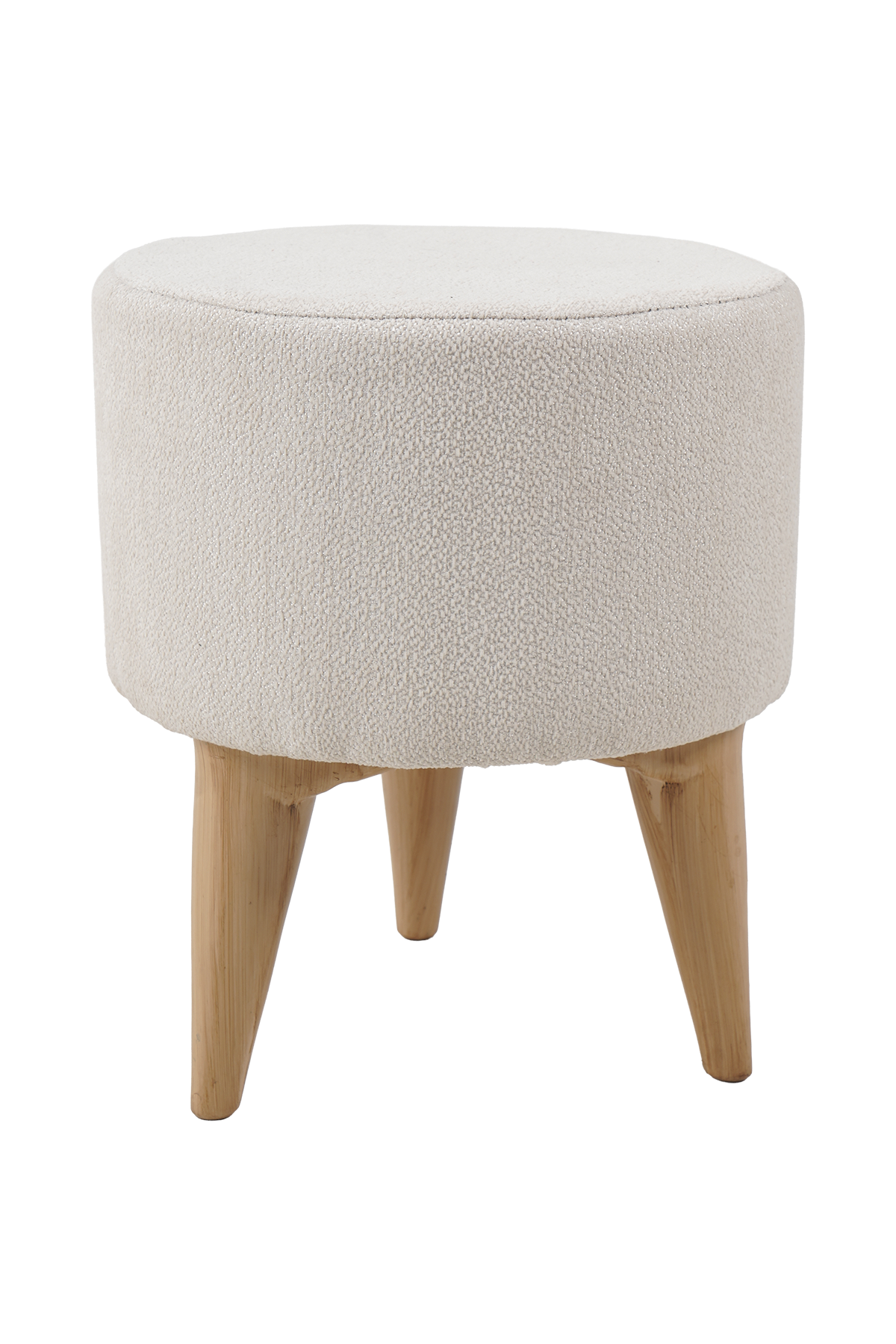 Comfika round pouf boucle fabric